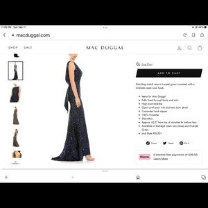 Mac Duggal evening gown